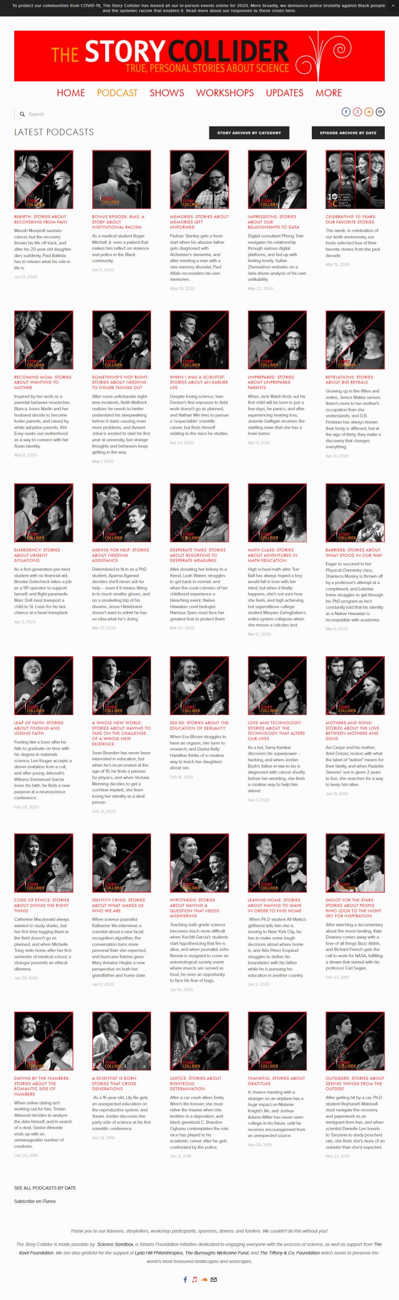 podcast website