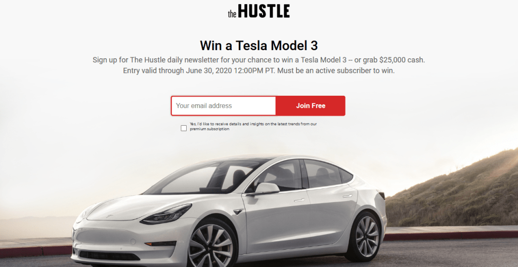 The Hustle Giveaway - grow audience