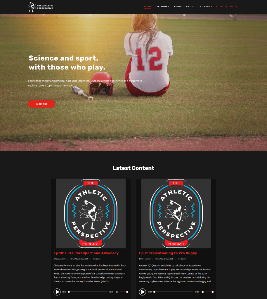 podcast website template - tusant