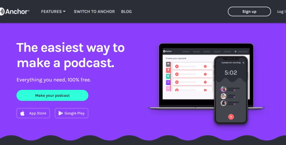 Anchor.fm Podcast Website - Spotify for Podcasters