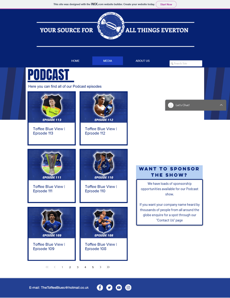 wix podcast website example