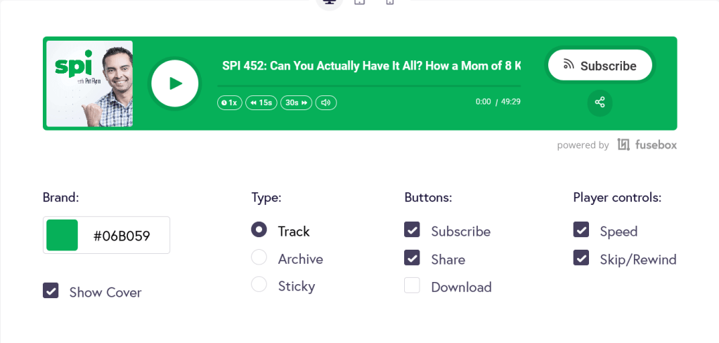 Fusebox audio player