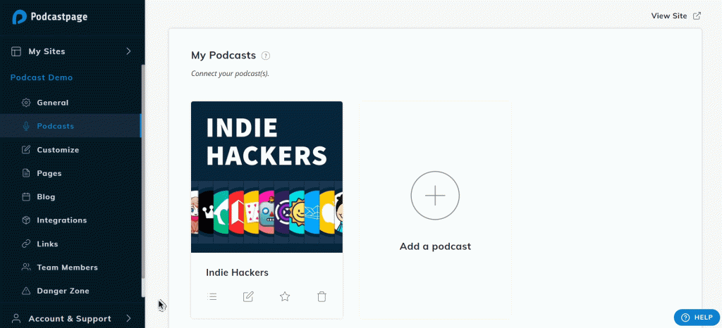 sounder podcast website - add your podcast