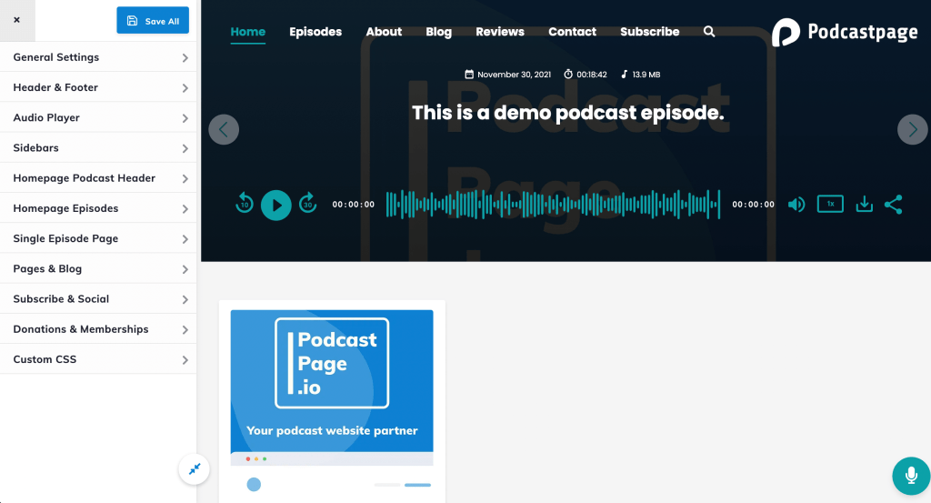 Customize tab on Beamly.com.