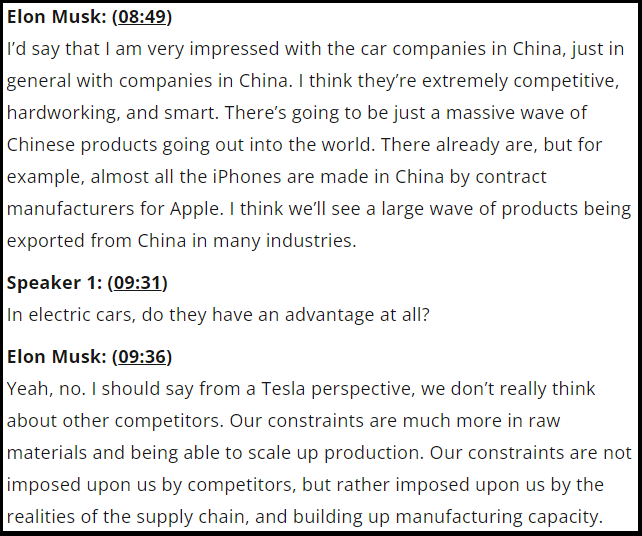 Elon Musk interview transcript