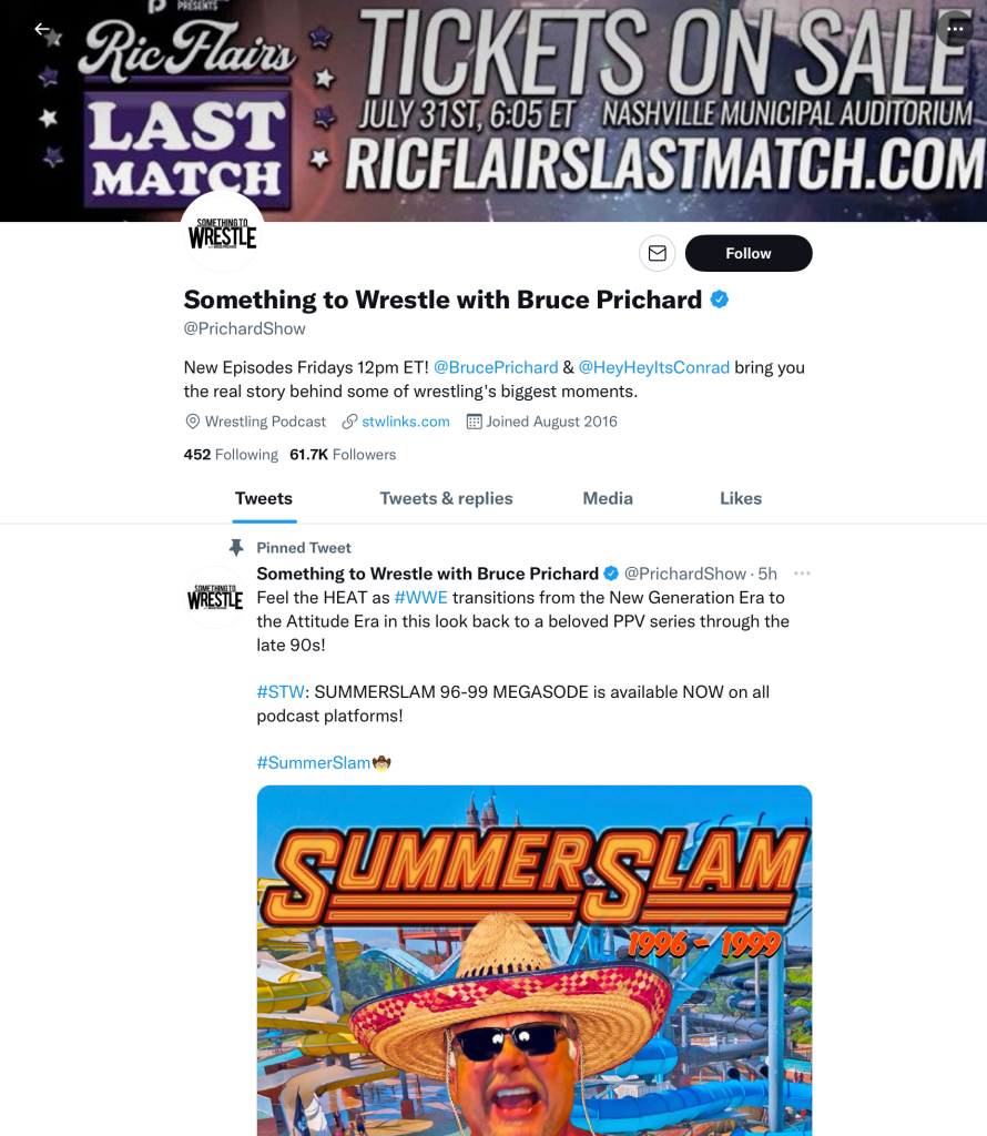 An example of podcast promotion on social media.