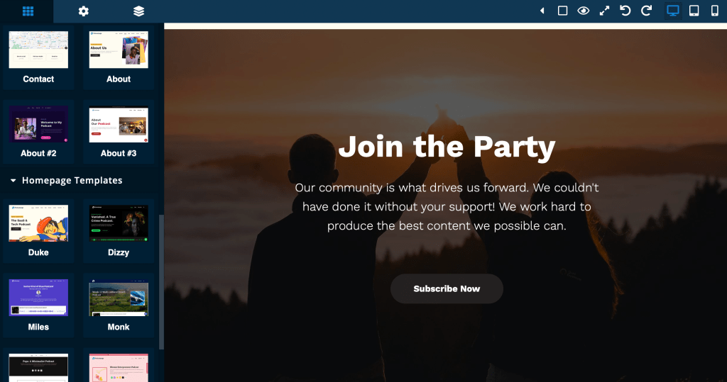 Subscribe button on Beamly - import your YouTube channel