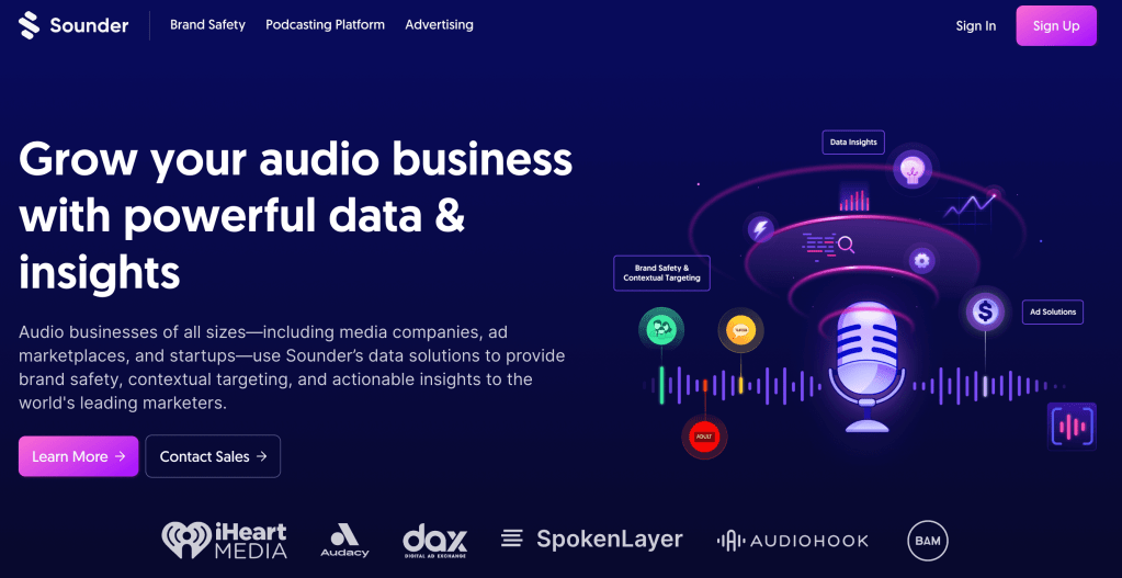 The Sounder homepage.