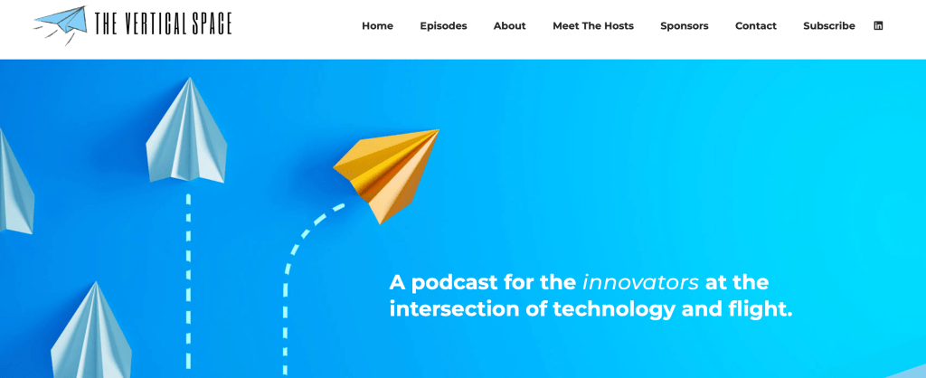 The Vertical Space podcast website