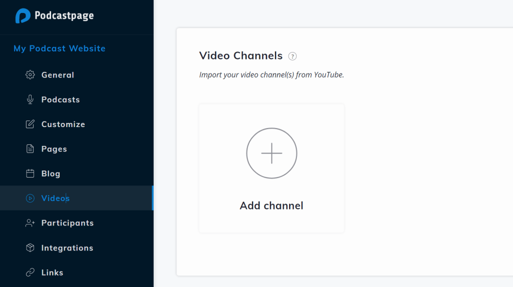 Adding a YouTube channel to Beamly.com