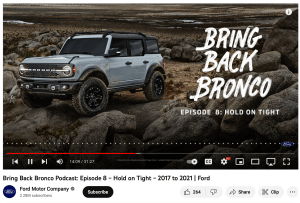 An example of a static video podcast