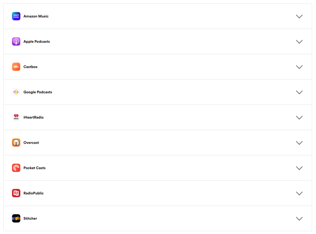 podcast platforms distribution