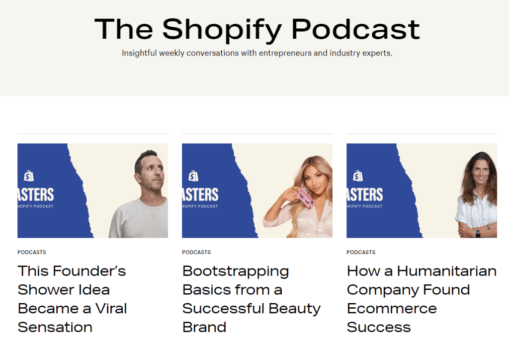 The Shopify podcast